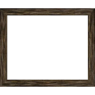 Amanti Art Fencepost Brown Narrow Framed Dry Erase Magnetic Board