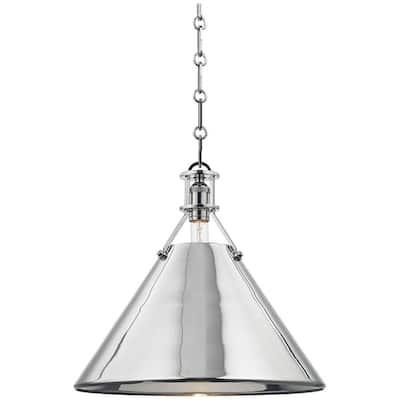 Hudson Valley Lighting Metal No. 2 Single Light 16" Wide Pendant