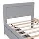 preview thumbnail 12 of 23, Twin Size Platform Bed w/Drawers & Headboard, Twin Bed Frame for Kids