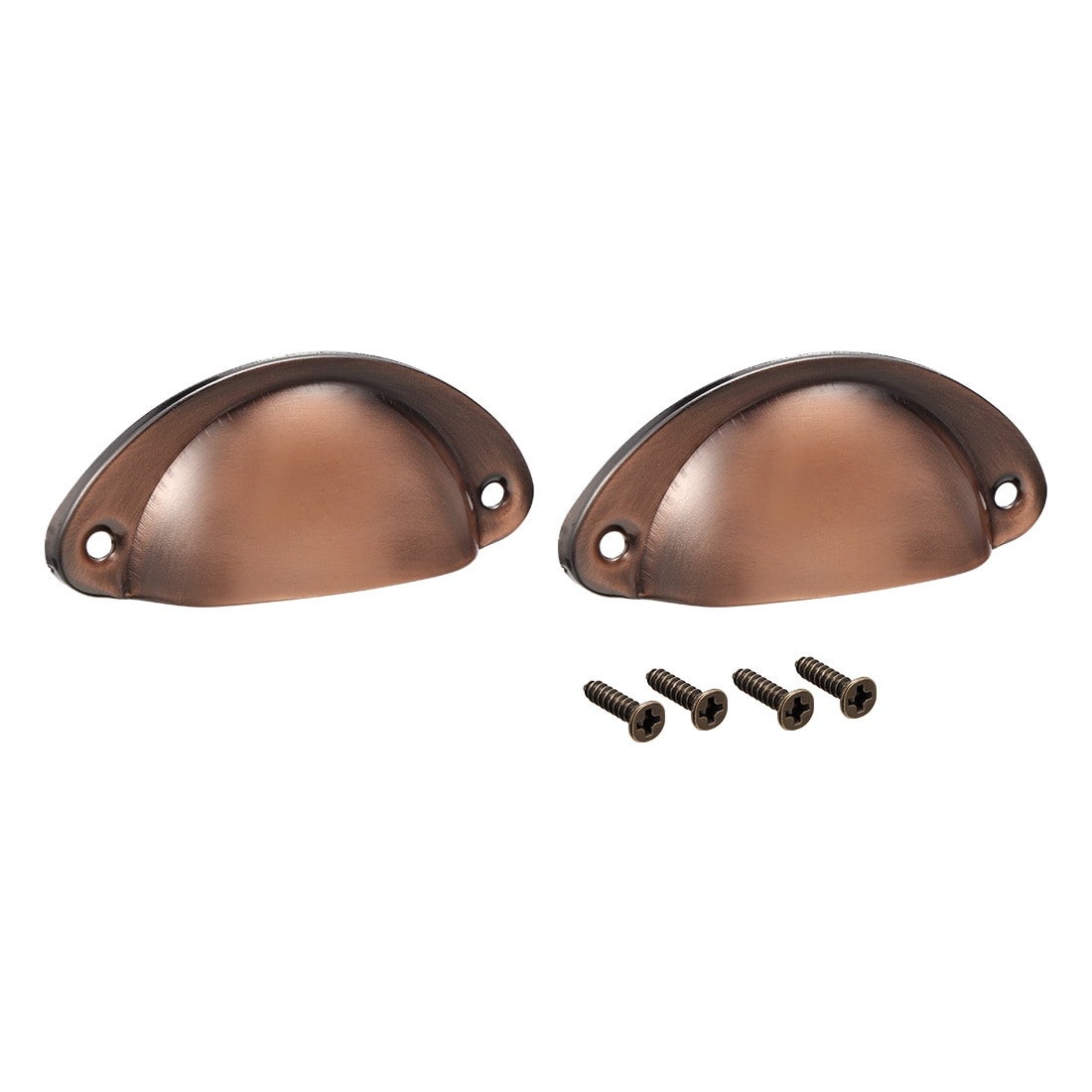 Copper Cup Handles for Kitchen Cupboards and Drawers with 66mm Centres 