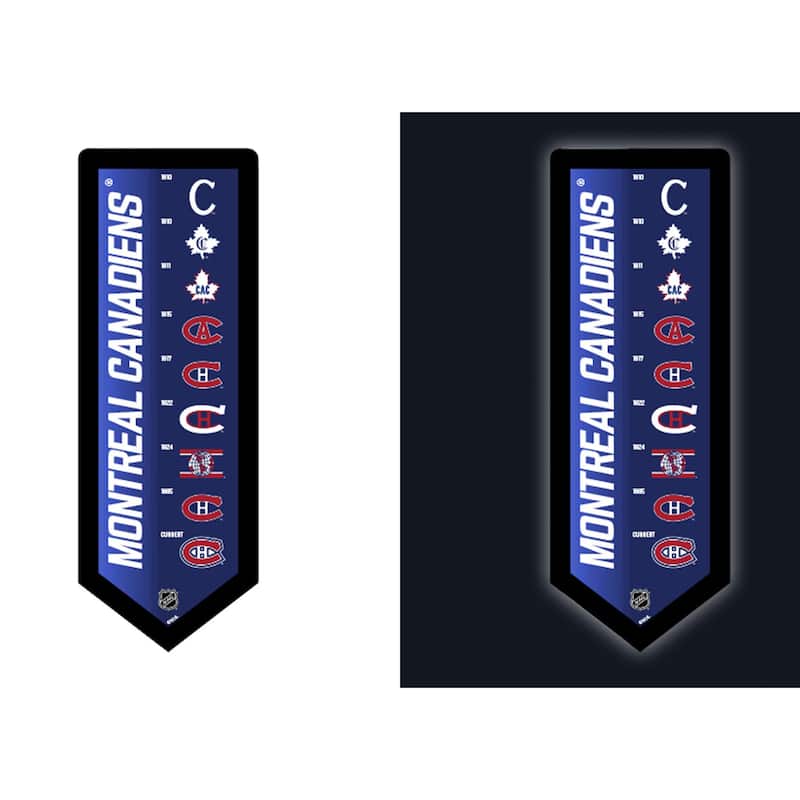 Montreal Canadiens LED Lighted Sign - Navy