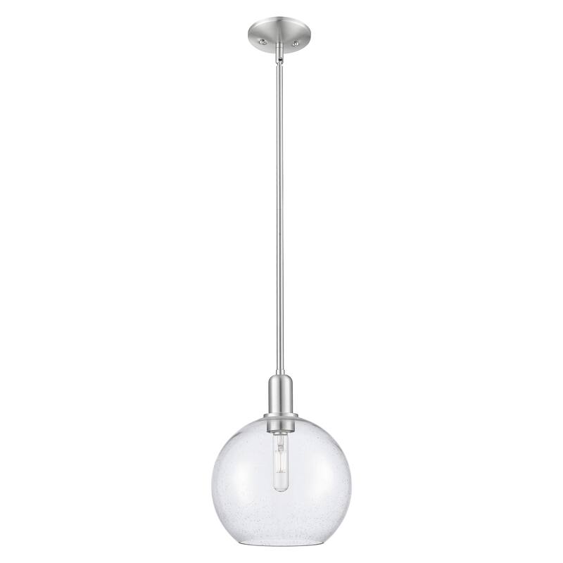 Innovations Lighting Endless Possibilities Arcadia - Athens - 1 Light 10" Stem Hung Mini Pendant - Seedy/Brushed Satin Nickel