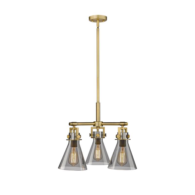 Innovations Lighting Newton Cone - 3 Light 7" Stem Hung Pendant