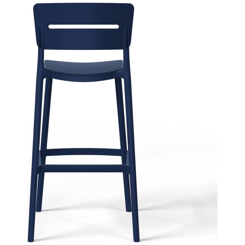 Frond and Form 29.5 Inch Outdoor Bar Stool (Set of 2)