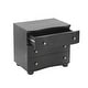 preview thumbnail 18 of 23, Christopher Knight Home - Modern Minimalist 23.62" Nightstand with Roller Glide Drawers & Solid Wood Legs, Versatile Home Use