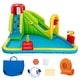 preview thumbnail 7 of 8, Gymax Outdoor Inflatable Splash Water Bounce House Jump Slide w/ 550W