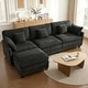 preview thumbnail 21 of 66, MCombo 111.8'' Modular Sectional Sofa Couch with Reversible Ottoman for Living Room, L Shaped Sofa, FSC Certified