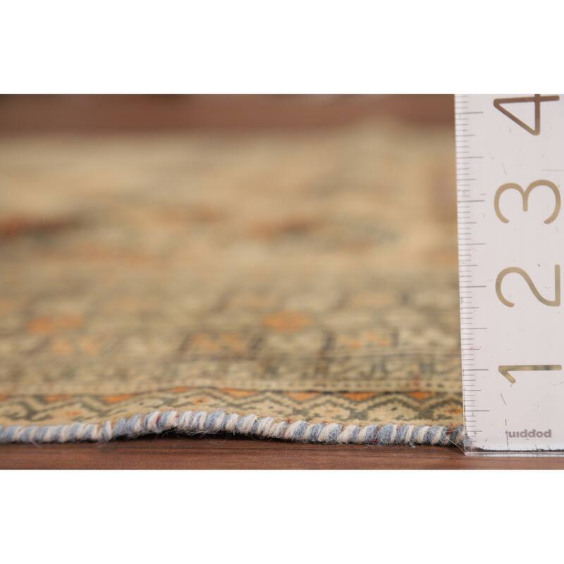 Bokhara Persian Vintage Area Rug Handmade Wool Carpet - 4'6" x 6'1"