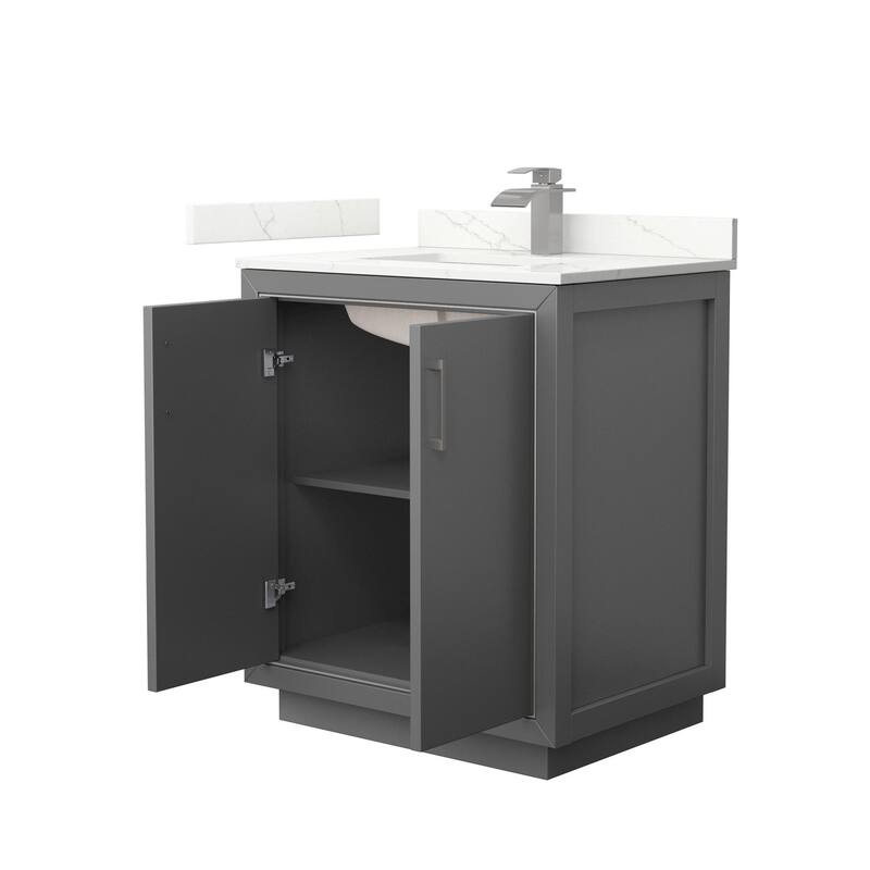 Wyndham Collection WCF111130S-QTZ-UNSMXX Icon 30" Free Standing Single