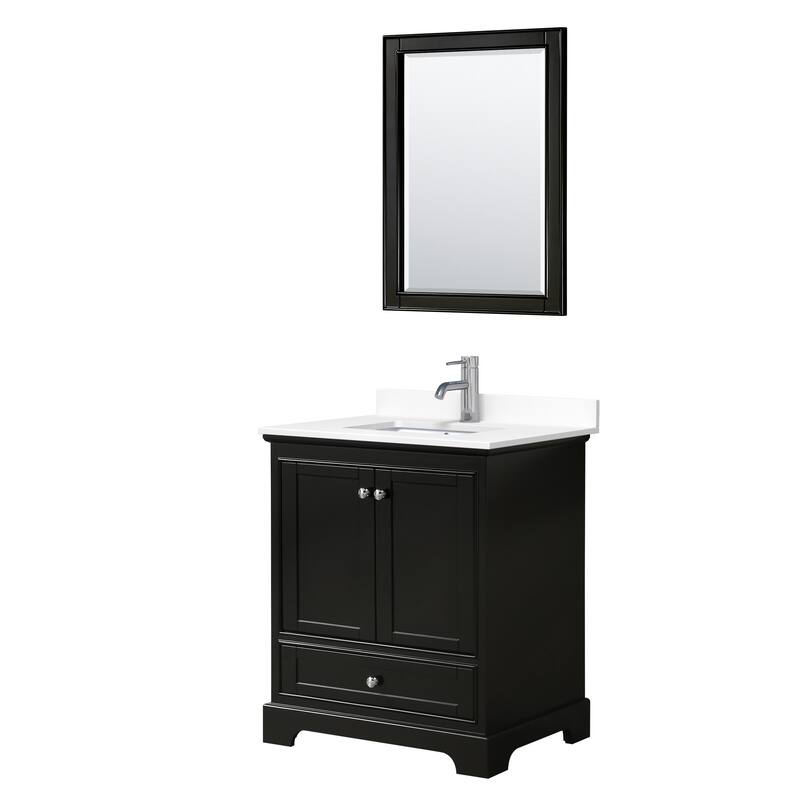 Wyndham Collection Deborah 30" Free Standing Single Basin Vanity Set