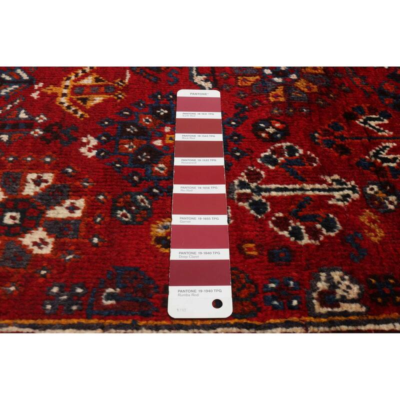 ECARPETGALLERY Hand-knotted Melis Vintage Red Wool Rug - 5'4 x 8'8