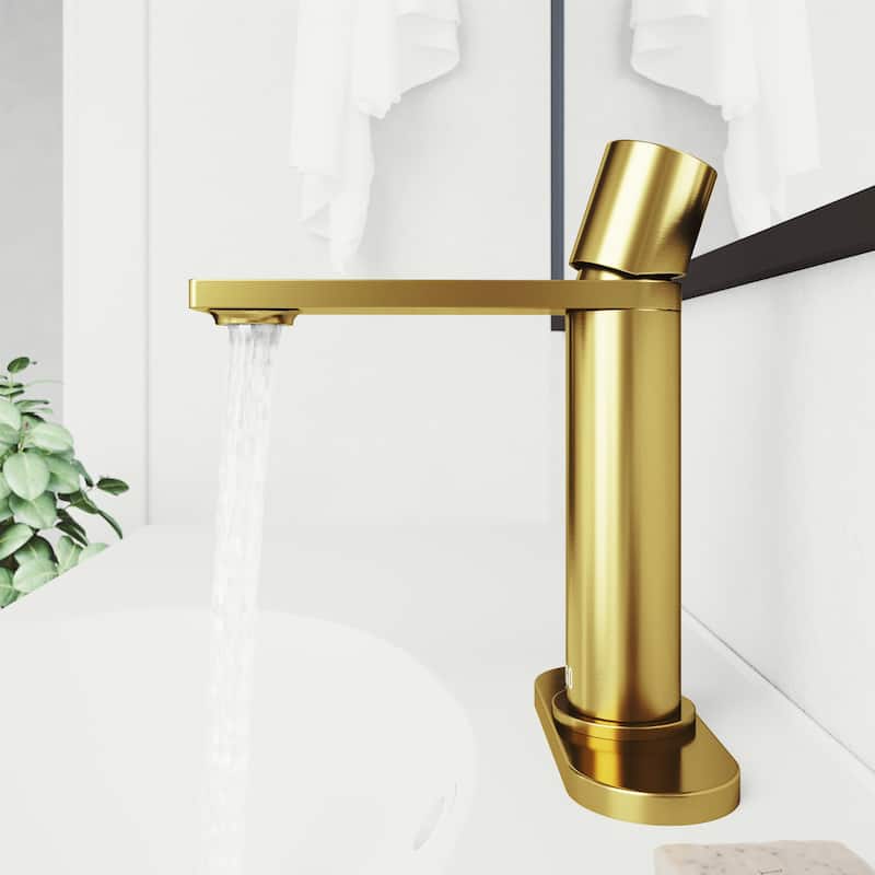 VIGO Halsey 8" H Single Handle Single Hole Bathroom Faucet