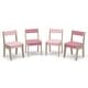 preview thumbnail 5 of 3, Kids Table and 4 Chair Set, Pink Furniture for Girls