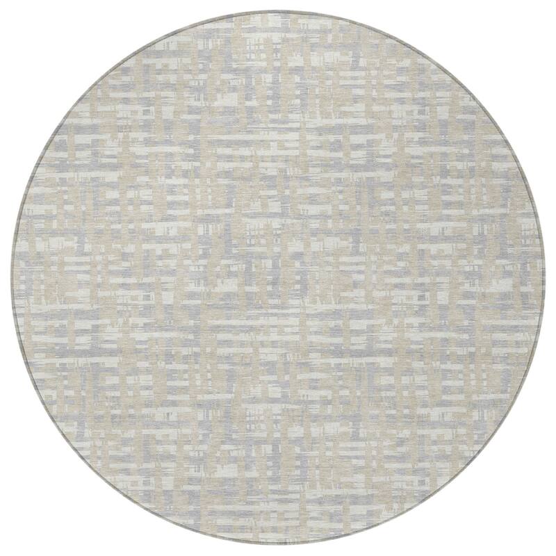 HomeRoots Abstract Transitional Rectangle Outdoor Rug