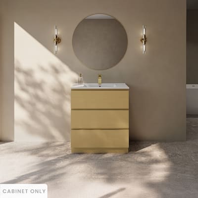 Liberte 30" Freestanding Bathroom Vanity Cabinet Without Top In Natural Oak - 30
