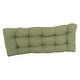 preview thumbnail 84 of 94, Solid Twill Tufted Indoor Bench Cushion (Multiple widths from 42 to 60 inch)