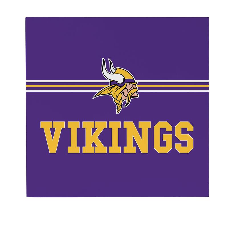 Minnesota Vikings Wooden Door Decor Wall Sign - Multi-Color