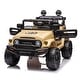 preview thumbnail 1 of 18, 12V Toyota FJ Cruiser Ride-On for Kids with Remote Control, LED Lights, and Bluetooth Music Yellow