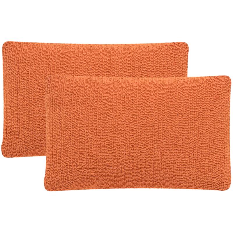 SAFAVIEH Soleil Besa Indoor/ Outdoor 12-inch x 20-inch Throw Pillow (Set of 2)