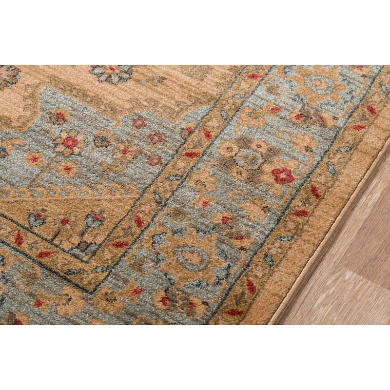 ECARPETGALLERY Machine Woven Lynda Beige Area Rug