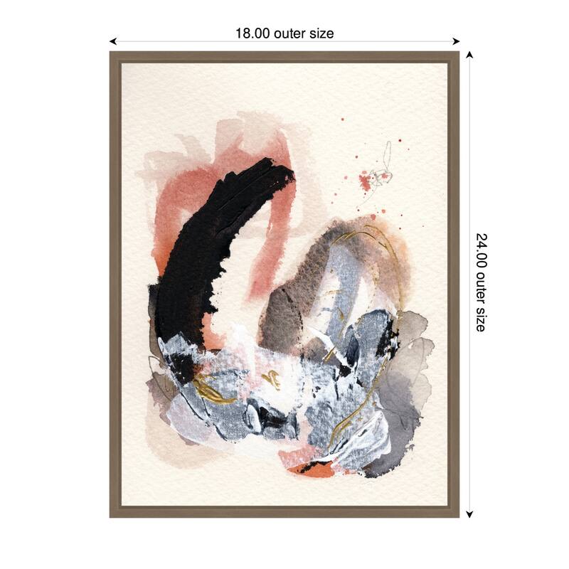 Kate and Laurel Sylvie Urban Wanderer 3 Framed Canvas by Xizhou Xie