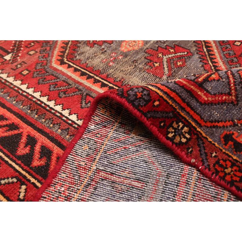 ECARPETGALLERY Hand-knotted Andelz Red Wool Rug - 4'5 x 7'5