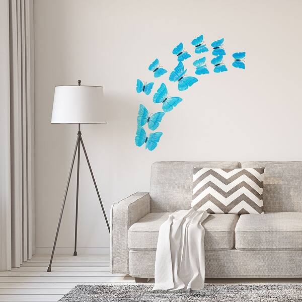 12Pcs 3D Butterfly Wall Stickers Decals Home Decoration Shop Wedding Craft  Art