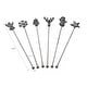 preview thumbnail 2 of 1, Christmas Set Of 6 Assorted Swizzle Sticks