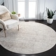 preview thumbnail 68 of 134, SAFAVIEH Evoke Quinn Vintage Distressed Rug 6'7" x 6'7" Round - Ivory/Taupe
