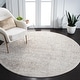preview thumbnail 121 of 154, SAFAVIEH Evoke Quinn Vintage Distressed Rug 3' x 3' Round - Ivory/Taupe