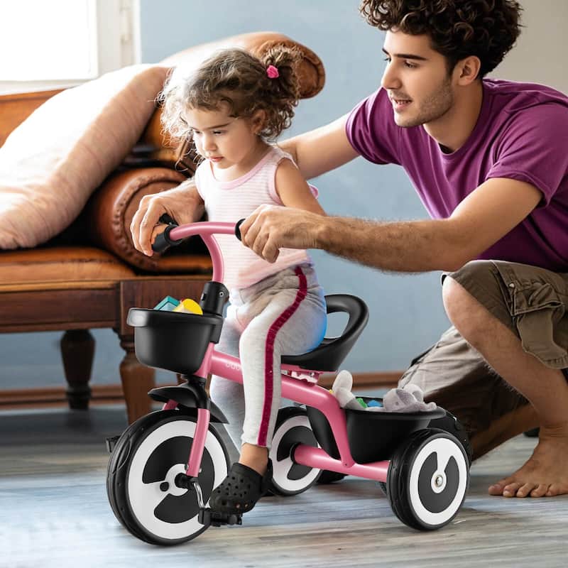 Babyjoy Toddler Tricycle Kids Trike with Adjustable Seat Front & Rear - See Details
