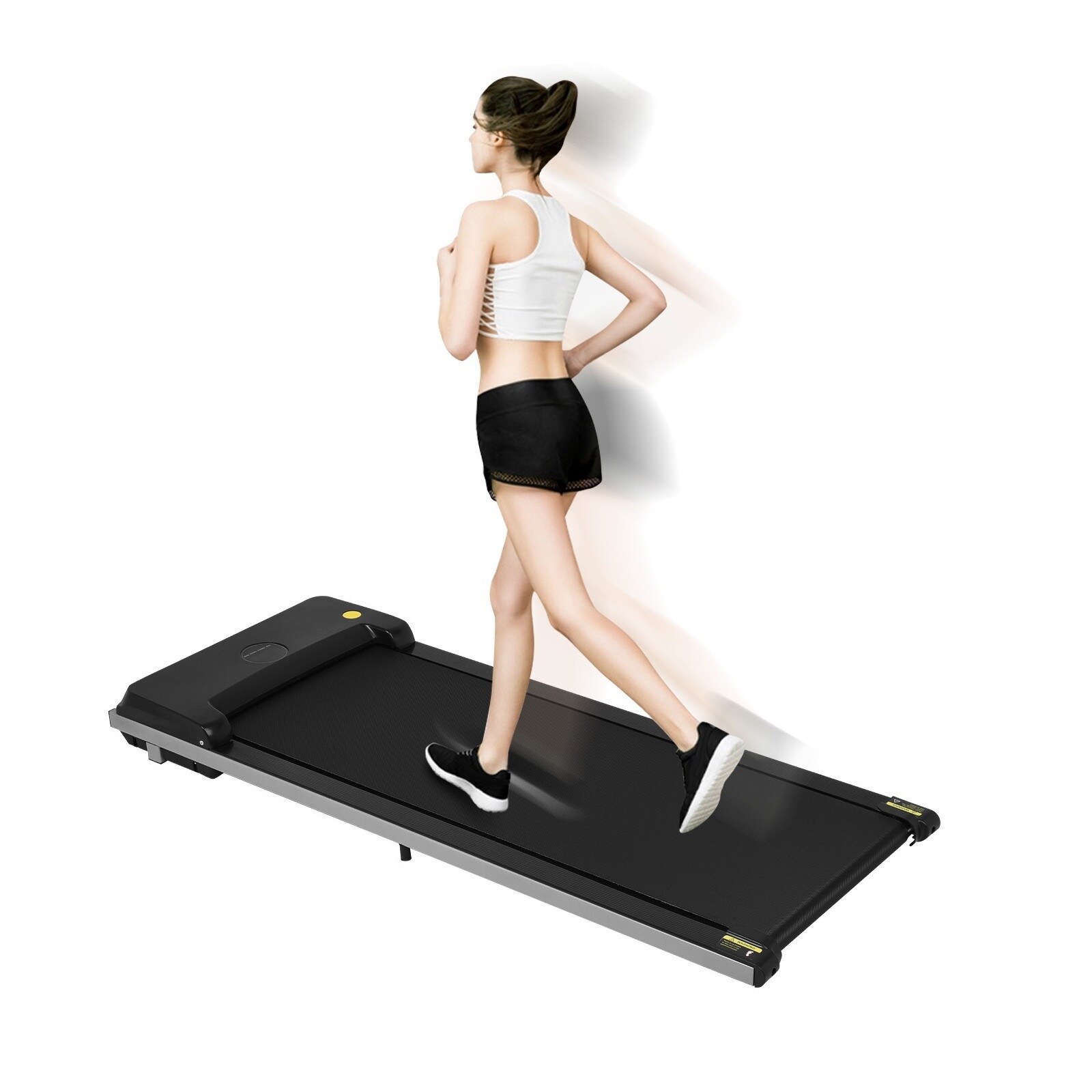 BOSCARE 2.5HP Under Desk Treadmill Portable Flat Electric Jogging Walking Machine