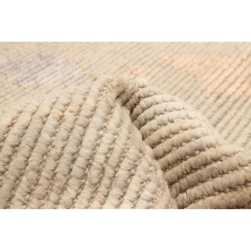 ECARPETGALLERY Hand-knotted Tangier Khaki Wool Rug - 5'1 x 7'10