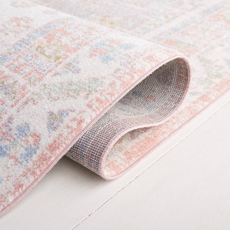 SAFAVIEH Bayside Machine Washable Surmeli Shabby Chic Rug