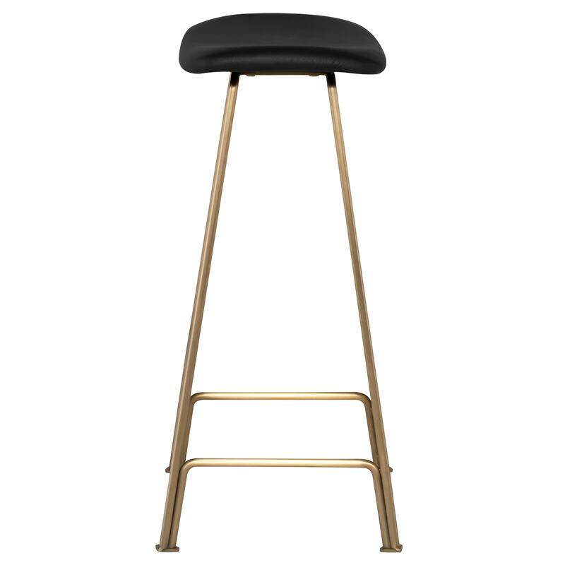 Modern Leather Backless Kirsten Counter Stool