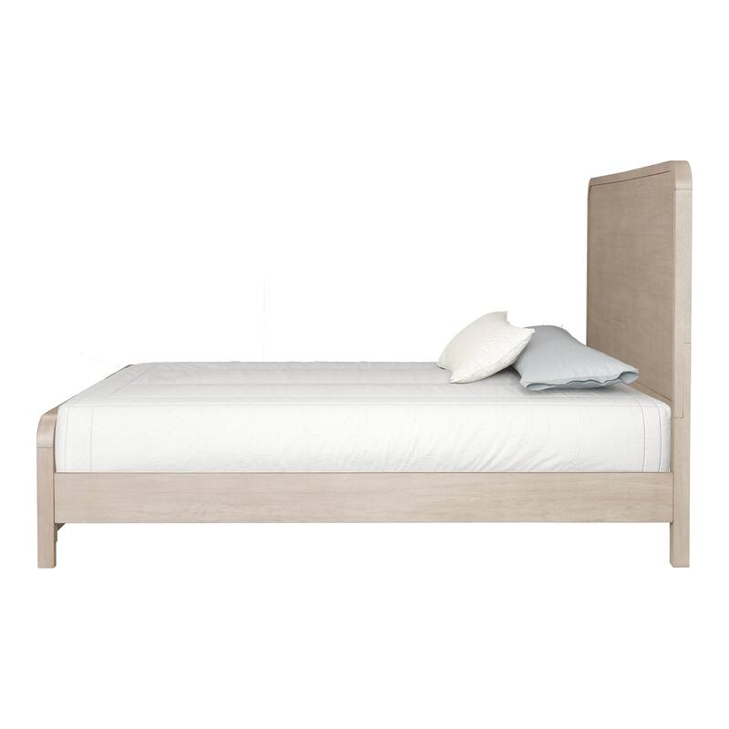 Furniture of America Billet Modern Natural Oak Wood Panel Bed