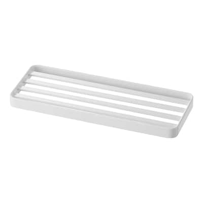 Yamazaki Home Slotted Bathroom Tray, Steel - L 3.54 x W 9.45 x H 0.59 inches