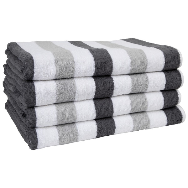 slide 1 of 32, Arkwright Oversized Beach Towels (30x70, 4-Pack), Striped Pool Towel - 30 x 70 Inch