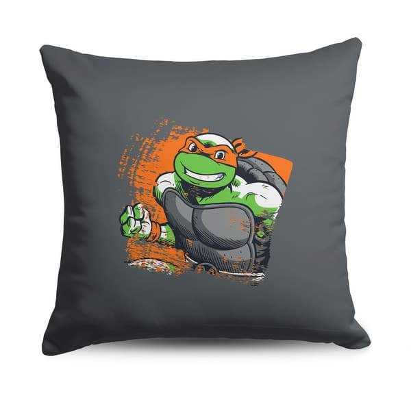 slide 2 of 30, Nickelodeon Teenage Mutant Ninja Turtles 18 Inch Throw Pillow 18" x 18" - Mikey