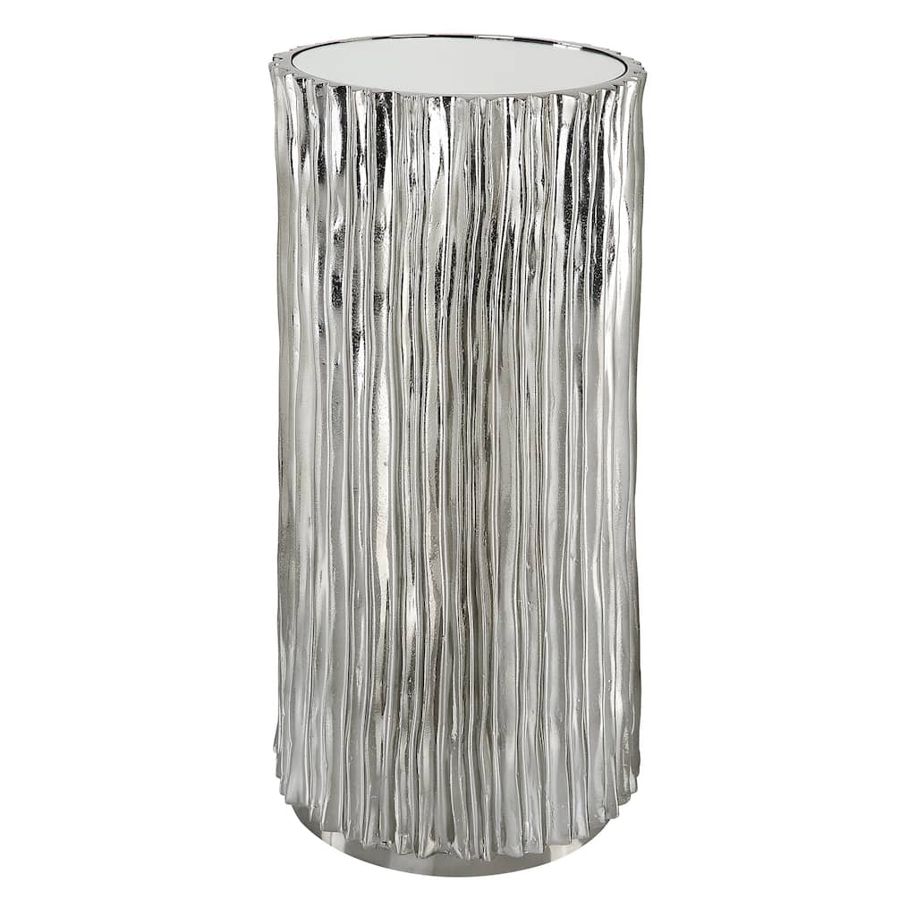 Uttermost Echo Modern Nickel Drink Table - 11"W x 23"H x 11"D