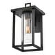 preview thumbnail 8 of 7, Lark 81420 Mateo 13" Tall Outdoor Wall Sconce with Clear Glass Shade