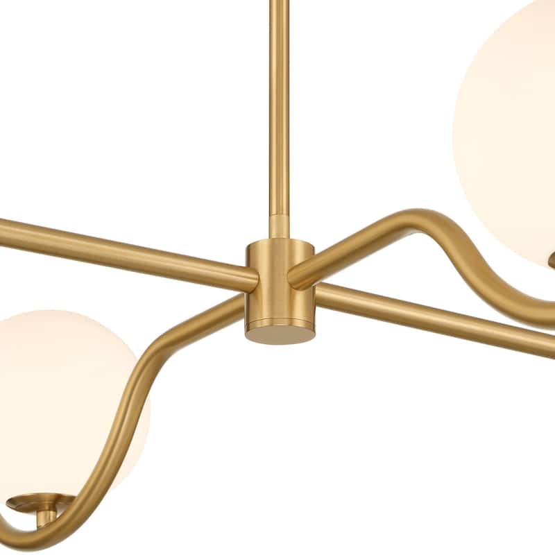 Acroma 4 - Light Dimmable Brushed Gold Chandelier