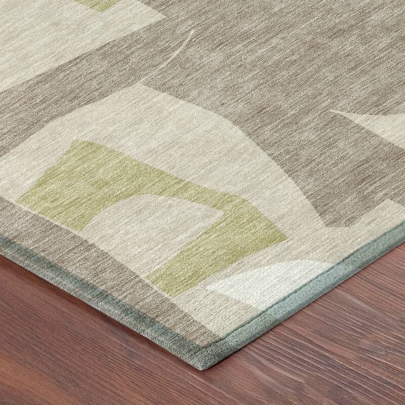 Machine Washable Indoor/ Outdoor Modern Crestone Chantille Rug