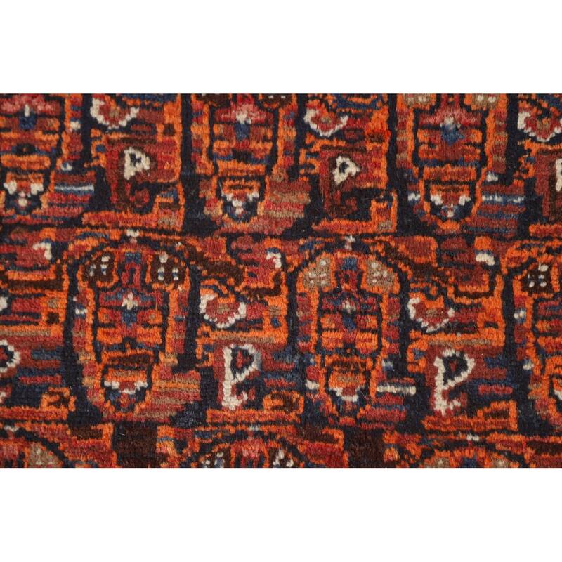 Malayer Persian Vintage Area Rug Hand-Knotted Wool Carpet - 4'3" x 6'7"