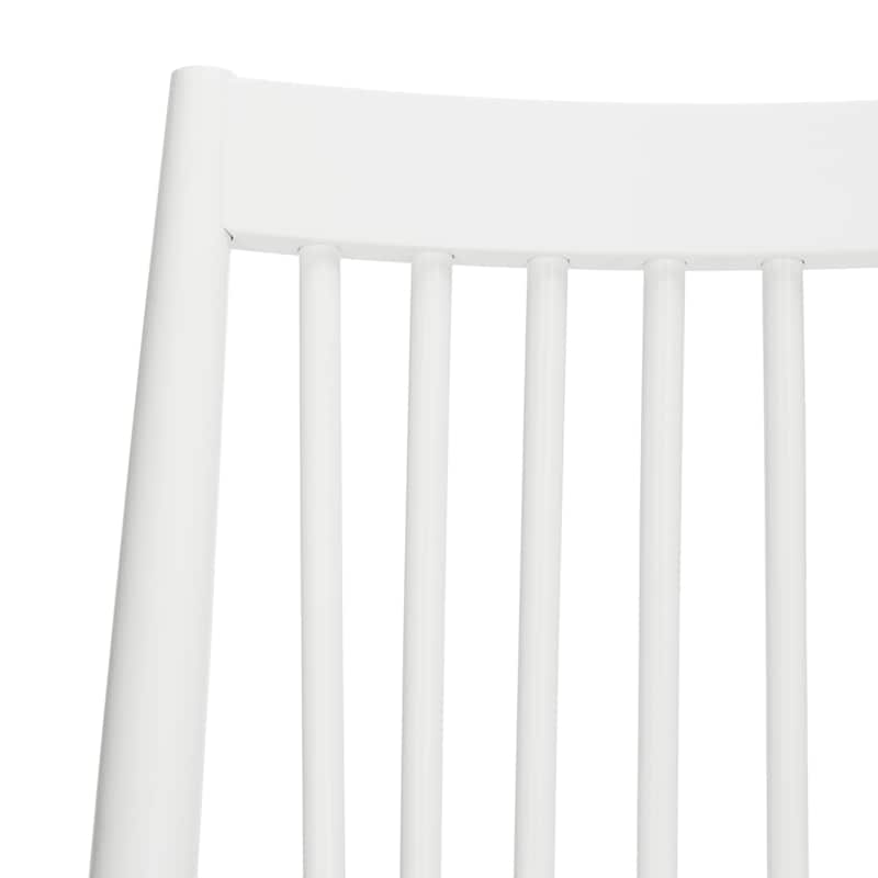 SAFAVIEH Dining 19-inch Wren White Spindle Dining Chair (Set of 2) - 21"W x 22"D x 34"H