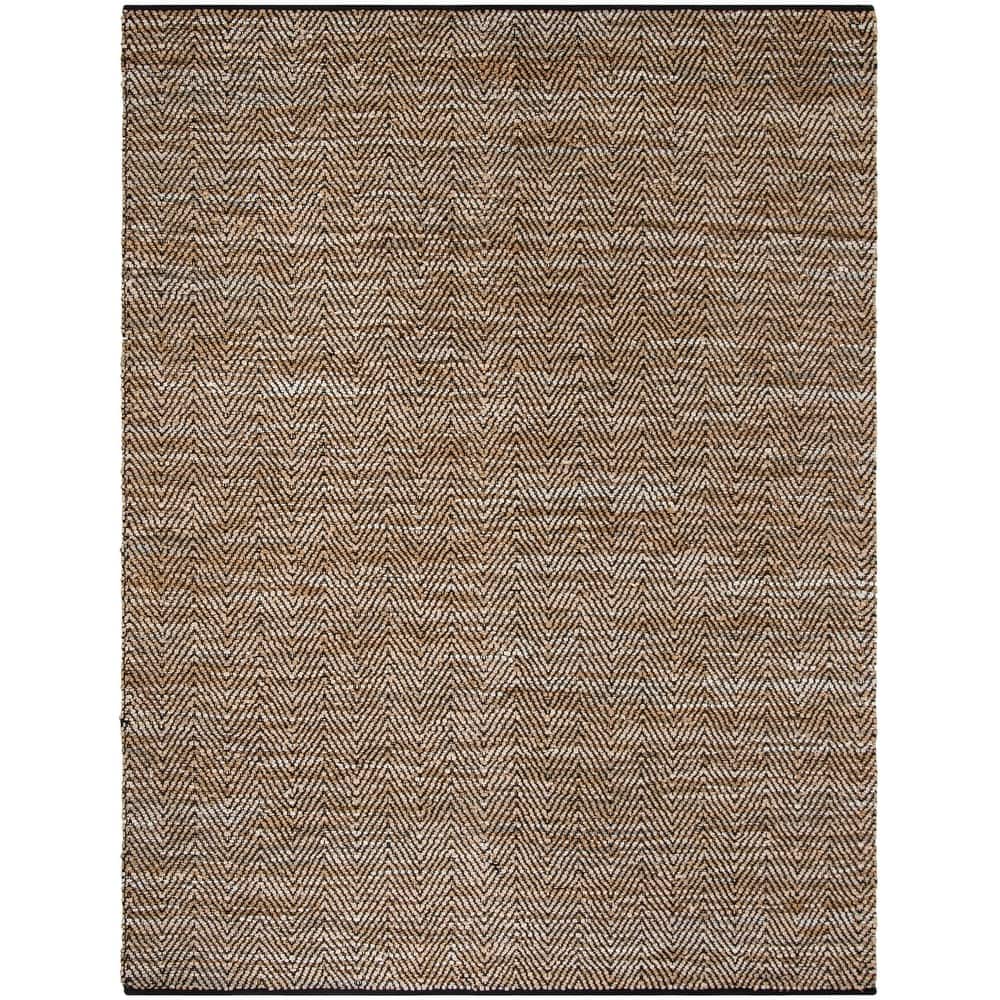SAFAVIEH Vintage Leather Violet Handmade Leather Striped Area Rug