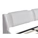 preview thumbnail 18 of 25, Merax Upholstered Faux Leather Platform Bed with LED Light