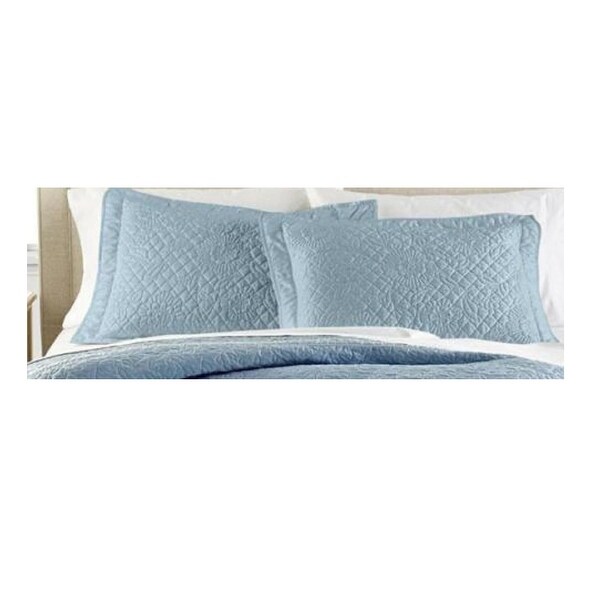 Martha Stewart Collection Flowering Trellis Slate Blue Standard Sham Bedding Bed Bath Beyond 27861230