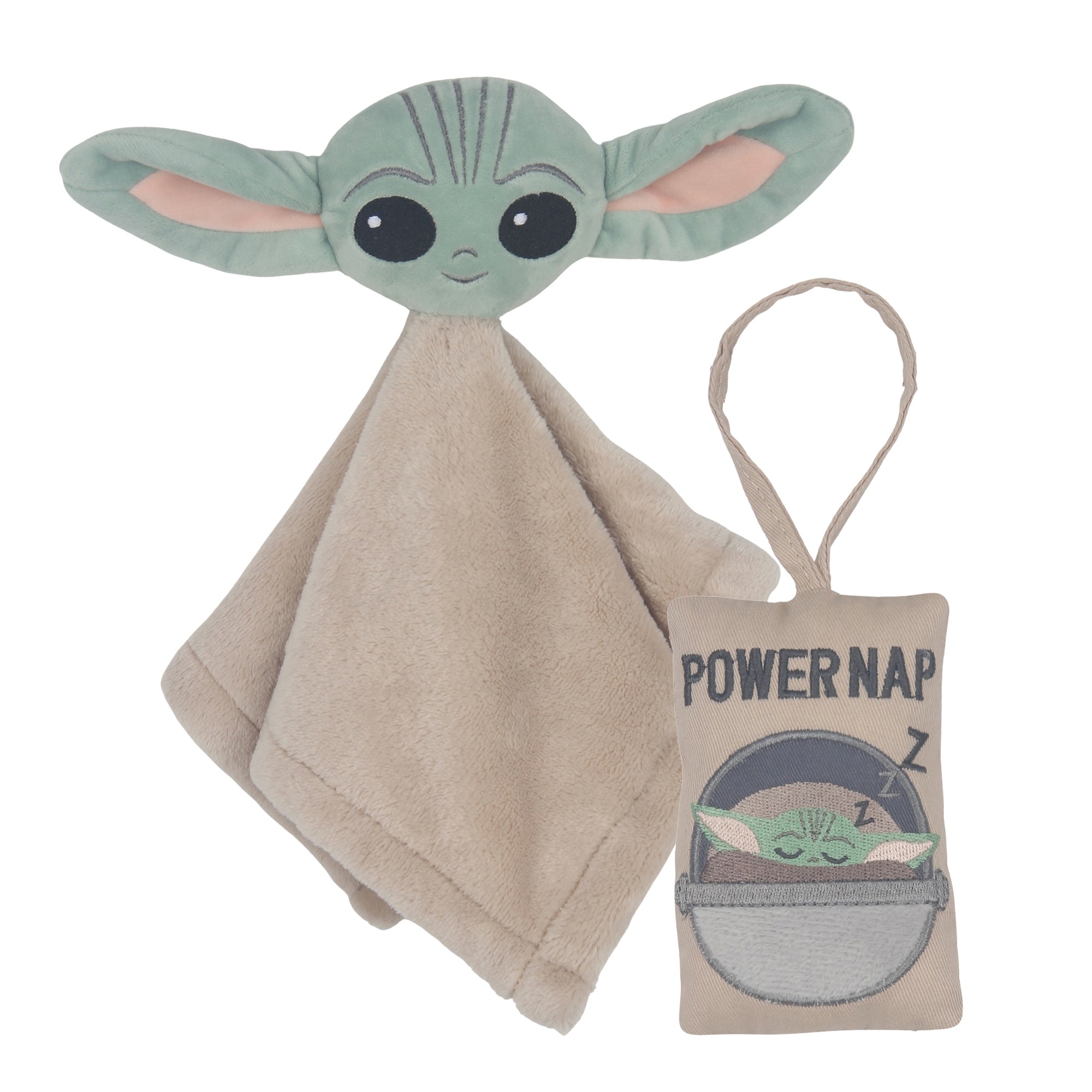 Lambs Ivy Star Wars Cozy Friends Baby Yoda Grogu Lovey Door