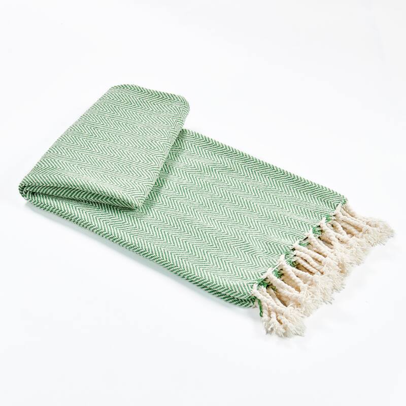Extra Cozy Chevron Knit Throw Super Soft Knitted Blanket for Couch